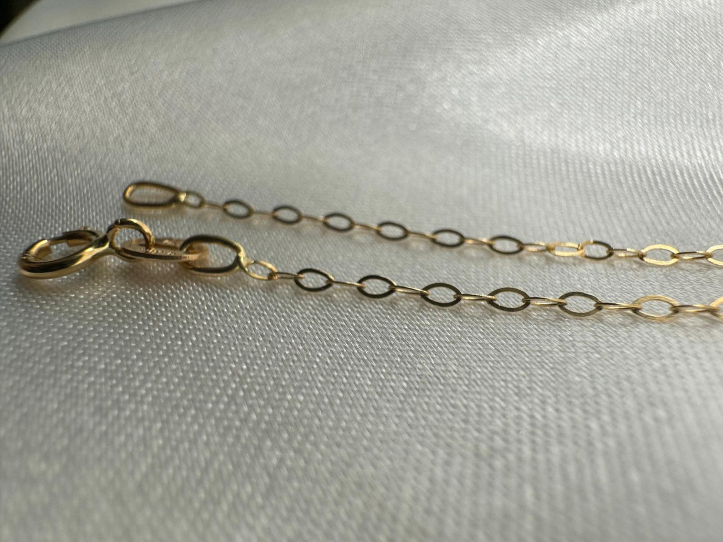 Collana Modello Ovalina in Oro 18K con Crocetta Bicolore - 45 cm